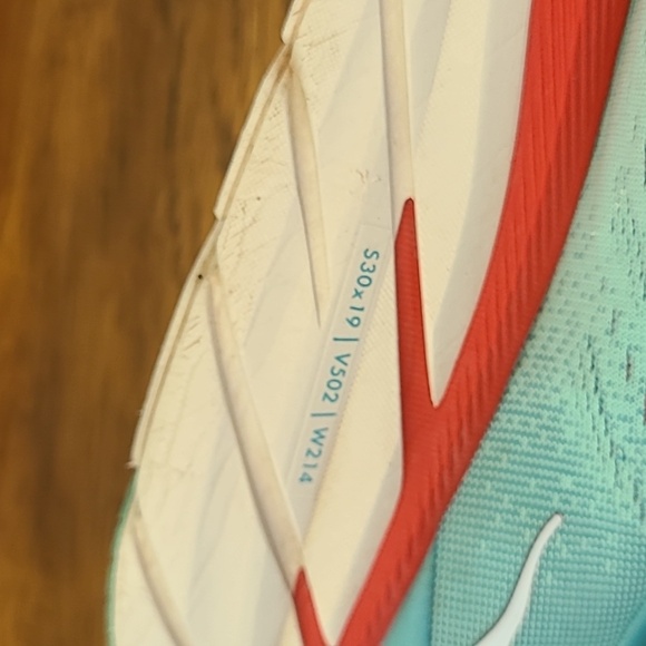 Hoka One One Clifton 8 Aquarelle Blue Athletic Running Shoes Women’s 11B - Picture 4 of 11